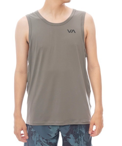 RVCA(ルーカ)の「RVCA メンズ PORT VENT SL タンクトップ 【2025年春夏モデル】/ルーカワンポイントロゴタンクトップ(タンクトップ・メンズ・ホワイト/ブラック/ブラウン系その他・SMALL/MEDIUM/LARGE/X-LARGE)」の1枚目の写真