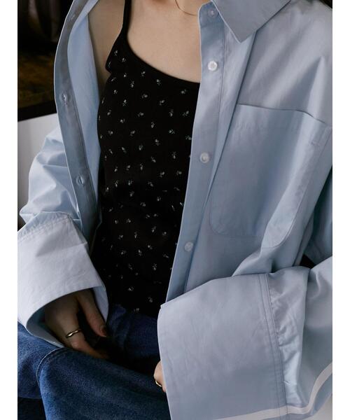 ehka sopo(エヘカソポ)の「小花柄カップ付きキャミソール(キャミソール・レディース・ブラック/サックスブルー/キナリ/グレー・F)」の6枚目の写真