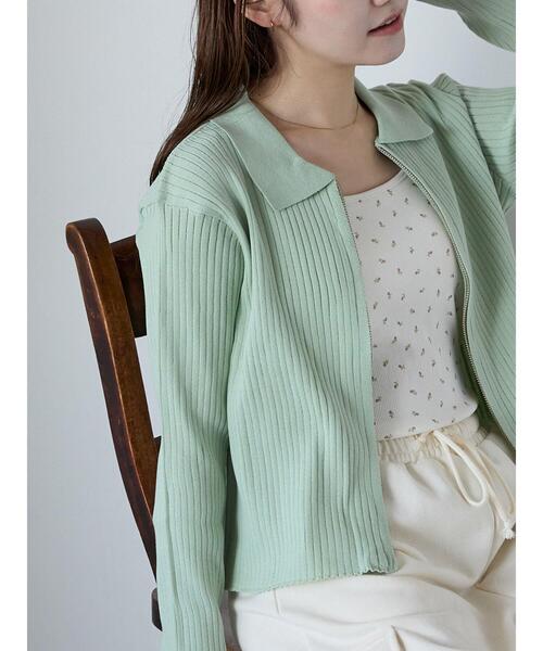 ehka sopo(エヘカソポ)の「小花柄カップ付きキャミソール(キャミソール・レディース・ブラック/サックスブルー/キナリ/グレー・F)」の9枚目の写真