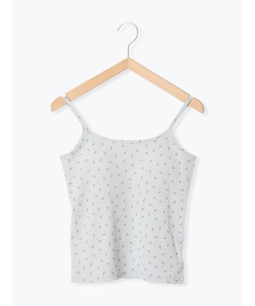 ehka sopo(エヘカソポ)の「小花柄カップ付きキャミソール(キャミソール・レディース・ブラック/サックスブルー/キナリ/グレー・F)」の16枚目の写真