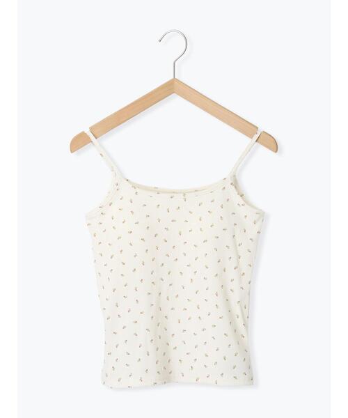 ehka sopo(エヘカソポ)の「小花柄カップ付きキャミソール(キャミソール・レディース・ブラック/サックスブルー/キナリ/グレー・F)」の18枚目の写真