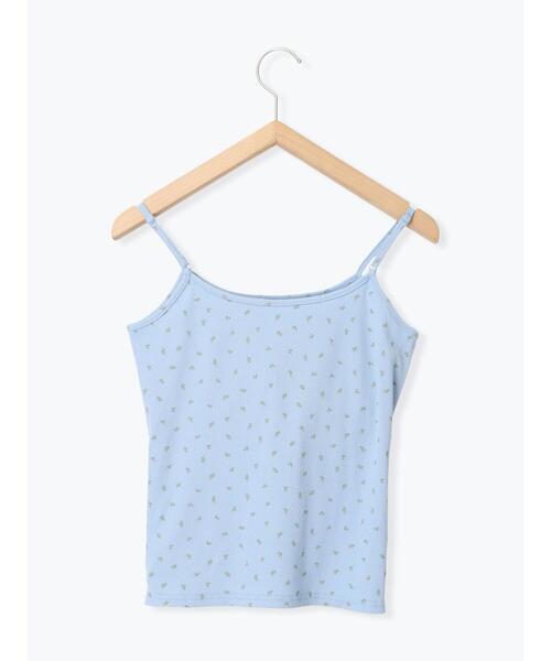 ehka sopo(エヘカソポ)の「小花柄カップ付きキャミソール(キャミソール・レディース・ブラック/サックスブルー/キナリ/グレー・F)」の20枚目の写真