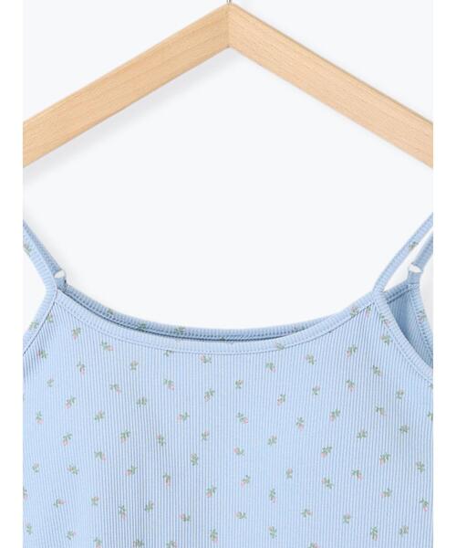 ehka sopo(エヘカソポ)の「小花柄カップ付きキャミソール(キャミソール・レディース・ブラック/サックスブルー/キナリ/グレー・F)」の21枚目の写真