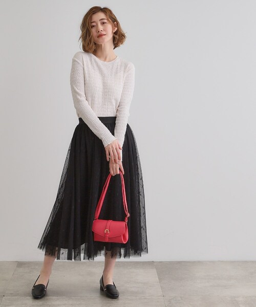 grove(グローブ)の「フラップベルトミニショルダー(ショルダーバッグ・レディース・ライトブルー/ブラック/アイボリー/ピンク系・00)」の12枚目の写真