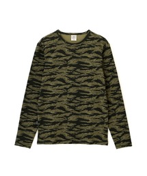 《DAILY/デイリー》RIB LONG SLEEVE CREW NECK T-SHIRT "CAMOUFLAGE" / リブ クルーネック 長袖Tシャツ "カモフラージュ" デイリーウェア / AVIREX / アヴィレックス