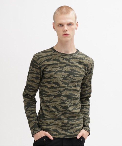 DAILY/デイリー》RIB LONG SLEEVE CREW NECK T-SHIRT 