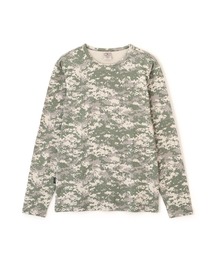 《DAILY/デイリー》RIB LONG SLEEVE CREW NECK T-SHIRT "CAMOUFLAGE" / リブ クルーネック 長袖Tシャツ "カモフラージュ" デイリーウェア / AVIREX / アヴィレックス