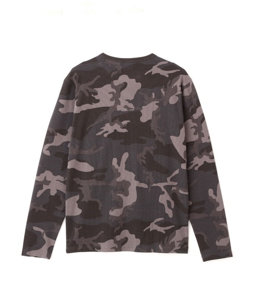 AVIREX（アヴィレックス）の「《WEB限定》DAILY RIB LONG SLEEVE CREW NECK T-SHIRT "CAMOUFLAGE" / リブ クルーネック 長袖Tシャツ "カモフラージュ" デイリーウェア / AVIREX / アヴィレックス（Tシャツ/カットソー・メンズ・グレー系カモフラージュ/グリーン系カモフラージュ・SMALL/MEDIUM/LARGE/X-LARGE）」の8枚目の写真