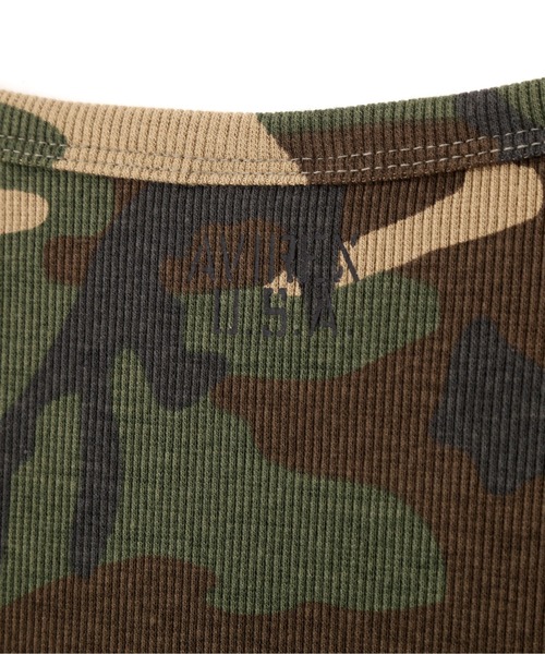 AVIREX（アヴィレックス）の「《WEB限定》DAILY RIB LONG SLEEVE CREW NECK T-SHIRT "CAMOUFLAGE" / リブ クルーネック 長袖Tシャツ "カモフラージュ" デイリーウェア / AVIREX / アヴィレックス（Tシャツ/カットソー・メンズ・グレー系カモフラージュ/グリーン系カモフラージュ・SMALL/MEDIUM/LARGE/X-LARGE）」の5枚目の写真