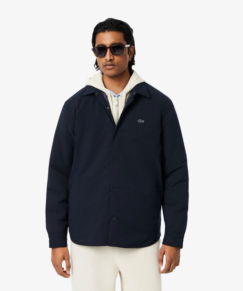 LACOSTE(ラコステ)の「撥水ストレッチ 中綿入りシャツジャケット(シャツ/ブラウス・メンズ・ダークグリーン/ダークネイビー・38/39/40/41)」の2枚目の写真