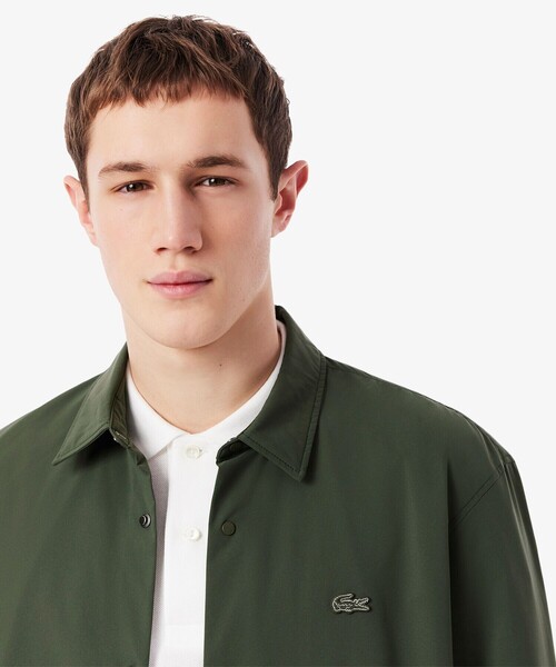 LACOSTE(ラコステ)の「撥水ストレッチ 中綿入りシャツジャケット(シャツ/ブラウス・メンズ・ダークグリーン/ダークネイビー・38/39/40/41)」の3枚目の写真