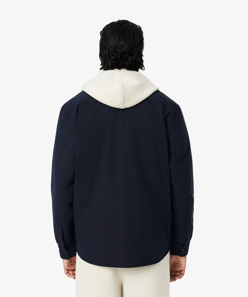 LACOSTE(ラコステ)の「撥水ストレッチ 中綿入りシャツジャケット(シャツ/ブラウス・メンズ・ダークグリーン/ダークネイビー・38/39/40/41)」の12枚目の写真