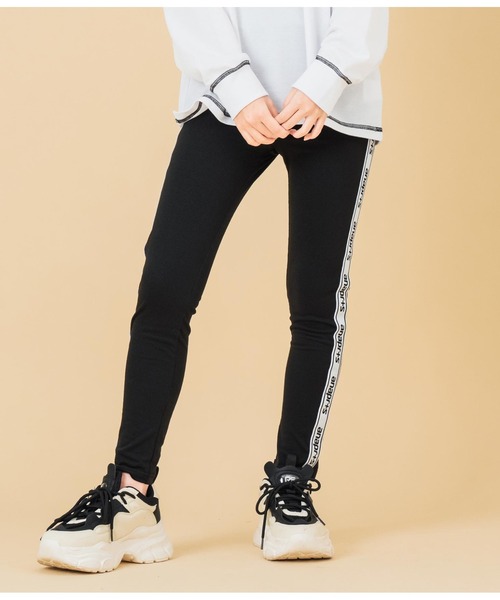 ANAP GｉRL（アナップガール）の「ANAPR+S【リラスポ】サイドロゴレギンス（その他パンツ・キッズ・ブラック・M/S/XS）」の8枚目の写真