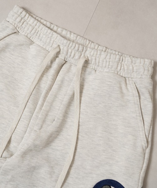 1111clothing(ワンフォークロージング)の「ハート サガラ刺繍 スウェットパンツ【セットアップ 可能】/ Heart Sagara Embroidery Sweatpants(スウェットパンツ・レディース・ブラック/チャコールグレー/ネイビー/アッシュ・M/L)」の7枚目の写真