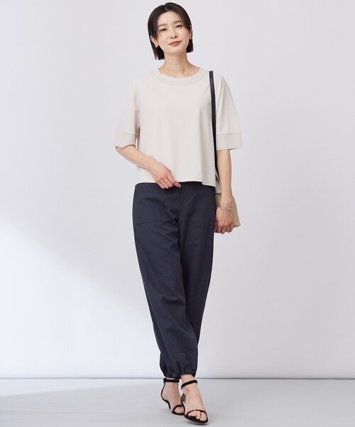 J.PRESS(ジェイプレス)の「【洗える】RAYON ELITE STRETCH ニットT(ニット/セーター・レディース・ライトグリーン系/ピンク系/ベージュ系/サックスブルー系/ネイビー系・T13/T15)」の13枚目の写真