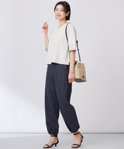 J.PRESS(ジェイプレス)の「【洗える】RAYON ELITE STRETCH ニットT(ニット/セーター・レディース・ライトグリーン系/ピンク系/ベージュ系/サックスブルー系/ネイビー系・T13/T15)」の14枚目の写真