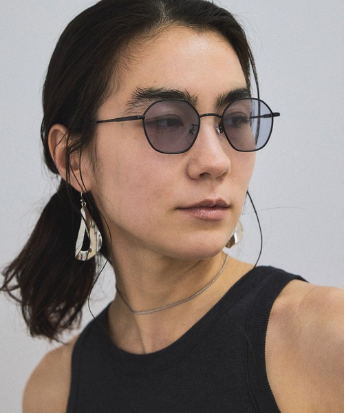 SALON adam et rope'(サロン アダム エ ロペ)の「ケースセットメタルフレームUVカットグラス(サングラス・レディース・ブラック/ダークブラウン・FREE)」の8枚目の写真