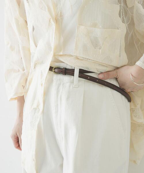 URBAN RESEARCH(アーバンリサーチ)の「13mm ナロークラシックベルト(ベルト・レディース・ブラウン/ブラック・FREE)」の2枚目の写真