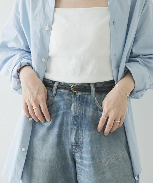 URBAN RESEARCH(アーバンリサーチ)の「13mm ナロークラシックベルト(ベルト・レディース・ブラウン/ブラック・FREE)」の3枚目の写真