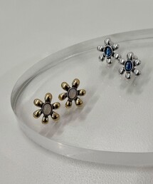 fredy emue | カラーストーンフラワーピアス(ピアス（両耳用）)