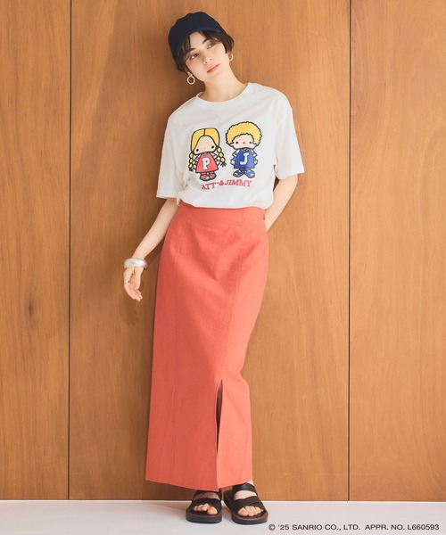 sanrio(サンリオ)の「【sanrio characters】パティ&ジミープリント半袖Tシャツ《サンリオキャラクターズ》(Tシャツ/カットソー・レディース・ピンク/オフホワイト/ブラック・LL/M/L/3L)」の22枚目の写真