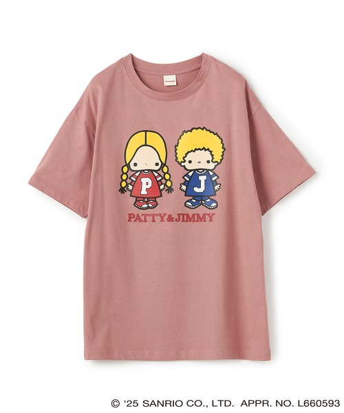 sanrio characters】パティ＆ジミープリント半袖Tシャツ