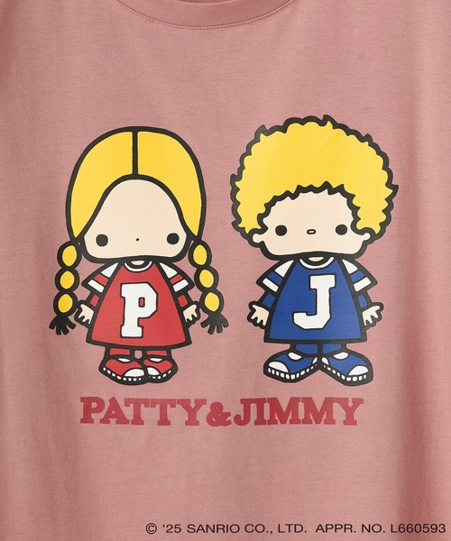 sanrio characters】パティ＆ジミープリント半袖Tシャツ