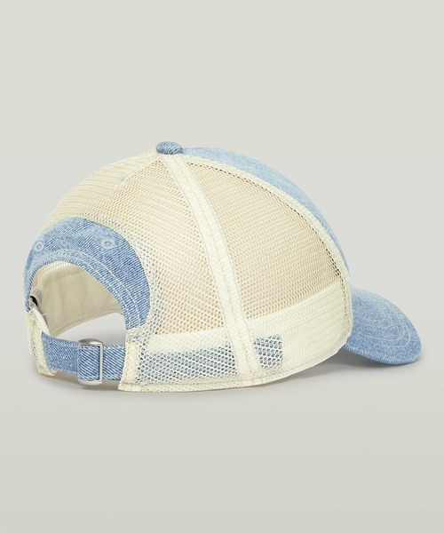 G-STAR(ジースター)の「DENIM EMBRO BASEBALL TRUCKER CAP/デニムベースボールメッシュキャップ(キャップ・メンズ・インディゴブルー・ONE SIZE)」の3枚目の写真