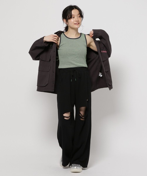 niko and...（ニコアンド）の「スーピマ2WAYタンクトップ（タンクトップ・レディース・ブラック/アイボリー/ライトグレー/オレンジ/ベージュ/ネイビー・SMALL/MEDIUM/LARGE）」の10枚目の写真