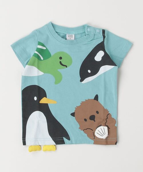 CHEEK ROOM（チークルーム）の「CHEEK ROOM/チークルーム 海の動物Tシャツ（Tシャツ/カットソー・キッズ・ブルー/アイボリー/ピンク・90cm/100cm/110cm/120cm/130cm/80ｃｍ）」の19枚目の写真