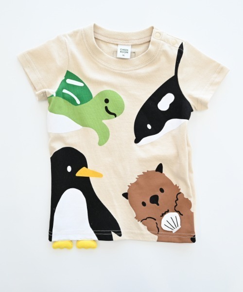 CHEEK ROOM（チークルーム）の「CHEEK ROOM/チークルーム 海の動物Tシャツ（Tシャツ/カットソー・キッズ・ブルー/アイボリー/ピンク・90cm/100cm/110cm/120cm/130cm/80ｃｍ）」の10枚目の写真