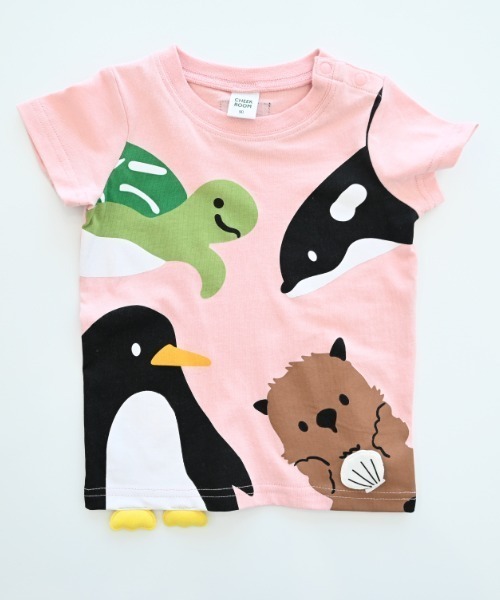 CHEEK ROOM（チークルーム）の「CHEEK ROOM/チークルーム 海の動物Tシャツ（Tシャツ/カットソー・キッズ・ブルー/アイボリー/ピンク・90cm/100cm/110cm/120cm/130cm/80ｃｍ）」の12枚目の写真