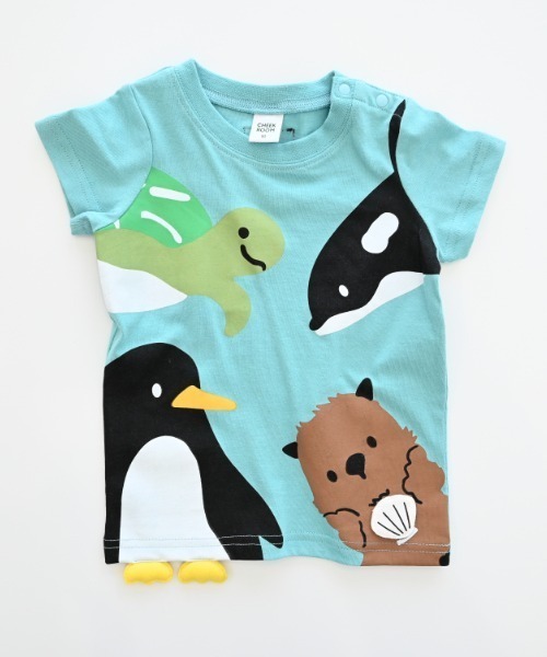 CHEEK ROOM（チークルーム）の「CHEEK ROOM/チークルーム 海の動物Tシャツ（Tシャツ/カットソー・キッズ・ブルー/アイボリー/ピンク・90cm/100cm/110cm/120cm/130cm/80ｃｍ）」の13枚目の写真