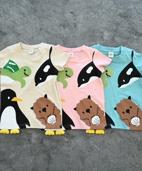 CHEEK ROOM（チークルーム）の「CHEEK ROOM/チークルーム 海の動物Tシャツ（Tシャツ/カットソー・キッズ・ブルー/アイボリー/ピンク・90cm/100cm/110cm/120cm/130cm/80ｃｍ）」の15枚目の写真