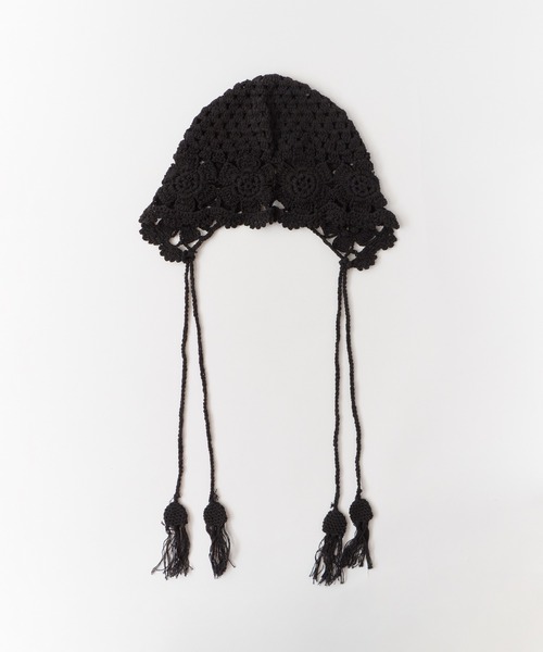 Sugri チュールバブーシュカ Babushka black Stretch Velour Babushkaストレッチベロアバブーシュカ | Sugri O