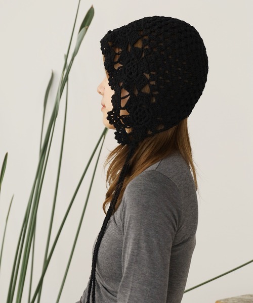 Crochet Flower Babushka/クロシェ編みフラワーバブーシュカ