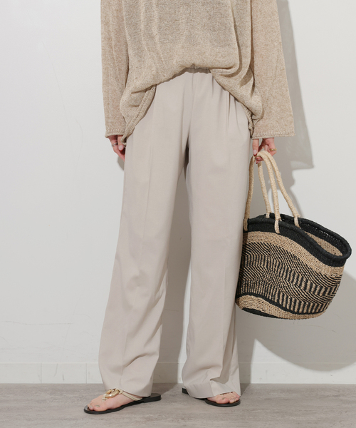 JOURNAL STANDARD relume(ジャーナルスタンダード レリューム)の「《追加》トロギャザータックパンツ(スラックス・レディース・チャコールグレー/グレー系その他/ネイビー・36/38)」の19枚目の写真