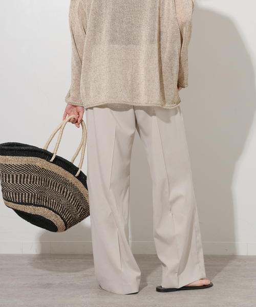 JOURNAL STANDARD relume(ジャーナルスタンダード レリューム)の「《追加》トロギャザータックパンツ(スラックス・レディース・チャコールグレー/グレー系その他/ネイビー・36/38)」の17枚目の写真