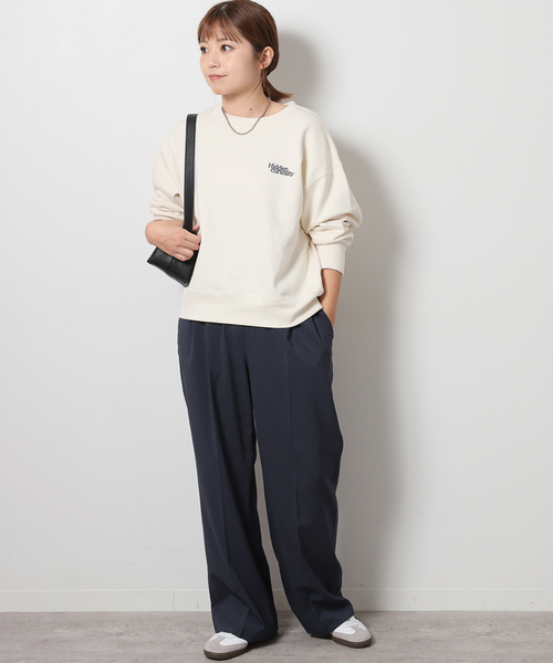 JOURNAL STANDARD relume(ジャーナルスタンダード レリューム)の「《追加》トロギャザータックパンツ(スラックス・レディース・チャコールグレー/グレー系その他/ネイビー・36/38)」の16枚目の写真