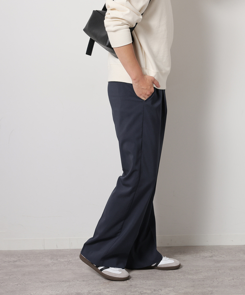 JOURNAL STANDARD relume(ジャーナルスタンダード レリューム)の「《追加》トロギャザータックパンツ(スラックス・レディース・チャコールグレー/グレー系その他/ネイビー・36/38)」の10枚目の写真