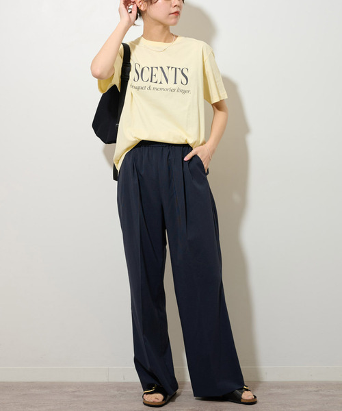 JOURNAL STANDARD relume(ジャーナルスタンダード レリューム)の「《追加》トロギャザータックパンツ(スラックス・レディース・チャコールグレー/グレー系その他/ネイビー・36/38)」の8枚目の写真