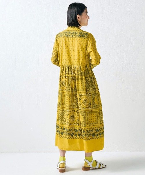 Sunny clouds（サニークラウズ）の「サニークラウズ　黄色いバンダナワンピース〈レディース〉（ワンピース・レディース・イエロー・MP/M/L/LL/3L）」の4枚目の写真