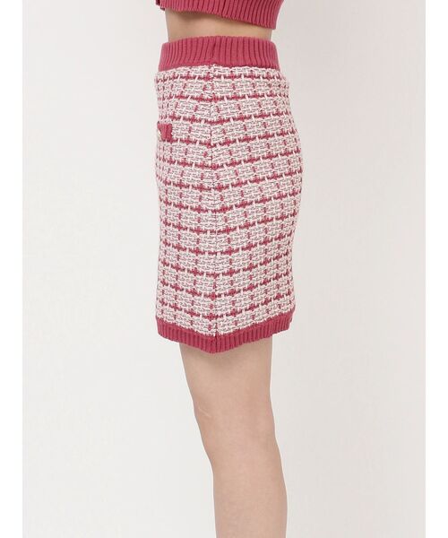 RESEXXY(リゼクシー)の「バイカラーニットミニスカート【セットアップ着用可能】(スカート・レディース・ピンク/ブルー/ブラック・FREE)」の9枚目の写真