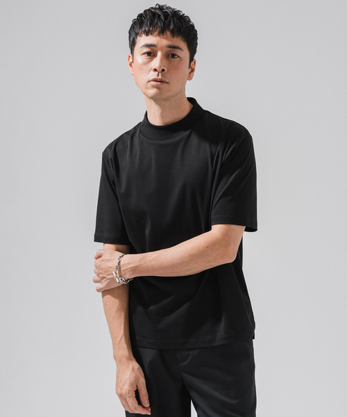nomiamo(ノミアモ)の「nomiamo (ノミアモ) 別注 スヴィンコットン モックネック ワイドTシャツ(Tシャツ/カットソー・メンズ・ホワイト/ブラック/ベージュ系その他/ライトグレー・2/4/3)」の20枚目の写真