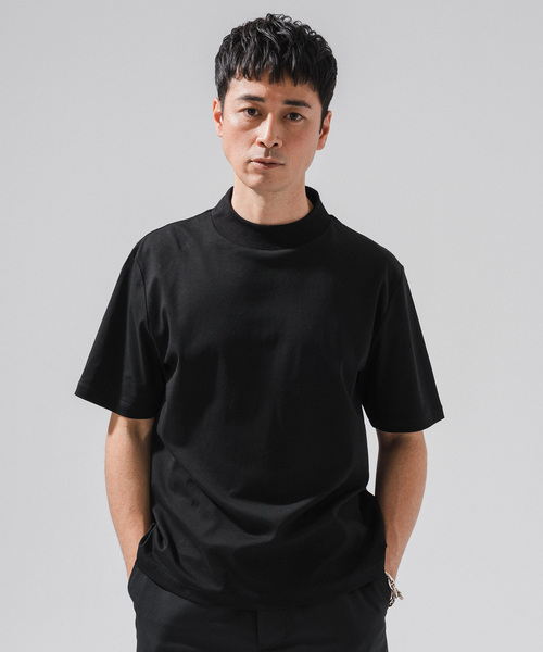 nomiamo(ノミアモ)の「nomiamo (ノミアモ) 別注 スヴィンコットン モックネック ワイドTシャツ(Tシャツ/カットソー・メンズ・ホワイト/ブラック/ベージュ系その他/ライトグレー・2/4/3)」の21枚目の写真
