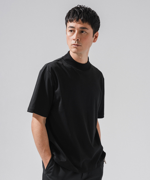 nomiamo(ノミアモ)の「nomiamo (ノミアモ) 別注 スヴィンコットン モックネック ワイドTシャツ(Tシャツ/カットソー・メンズ・ホワイト/ブラック/ベージュ系その他/ライトグレー・2/4/3)」の22枚目の写真