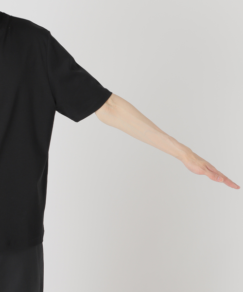 nomiamo(ノミアモ)の「nomiamo (ノミアモ) 別注 スヴィンコットン モックネック ワイドTシャツ(Tシャツ/カットソー・メンズ・ホワイト/ブラック/ベージュ系その他/ライトグレー・2/4/3)」の6枚目の写真