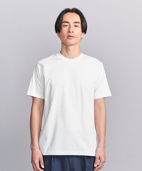 JUUN.J クルーネックショートスリーブTシャツ SRJA フォルム 1ポケット クルーネック ショートスリーブ Tシャツ