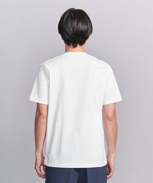 [A|X] コットンショートスリーブクルーネックTシャツ TOMORROWLAND｜コットン天竺 シャツコンビショートスリーブ