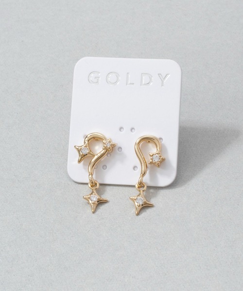 GOLDY(ゴールディ)の「グリーム チャーム ピアス(ピアス(両耳用)・レディース・ゴールド/シルバー系その他/ゴールド系その他/シルバー・FREE)」の9枚目の写真